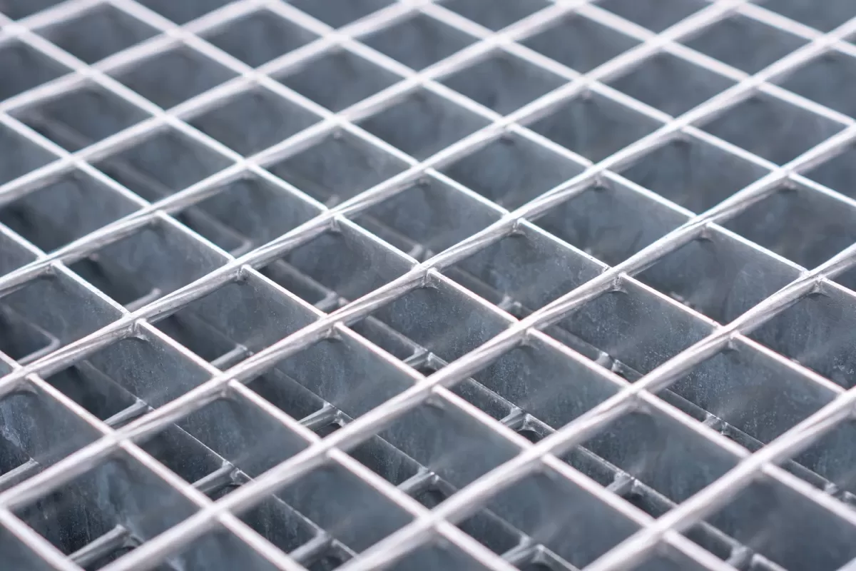 Detail of the floor grate
