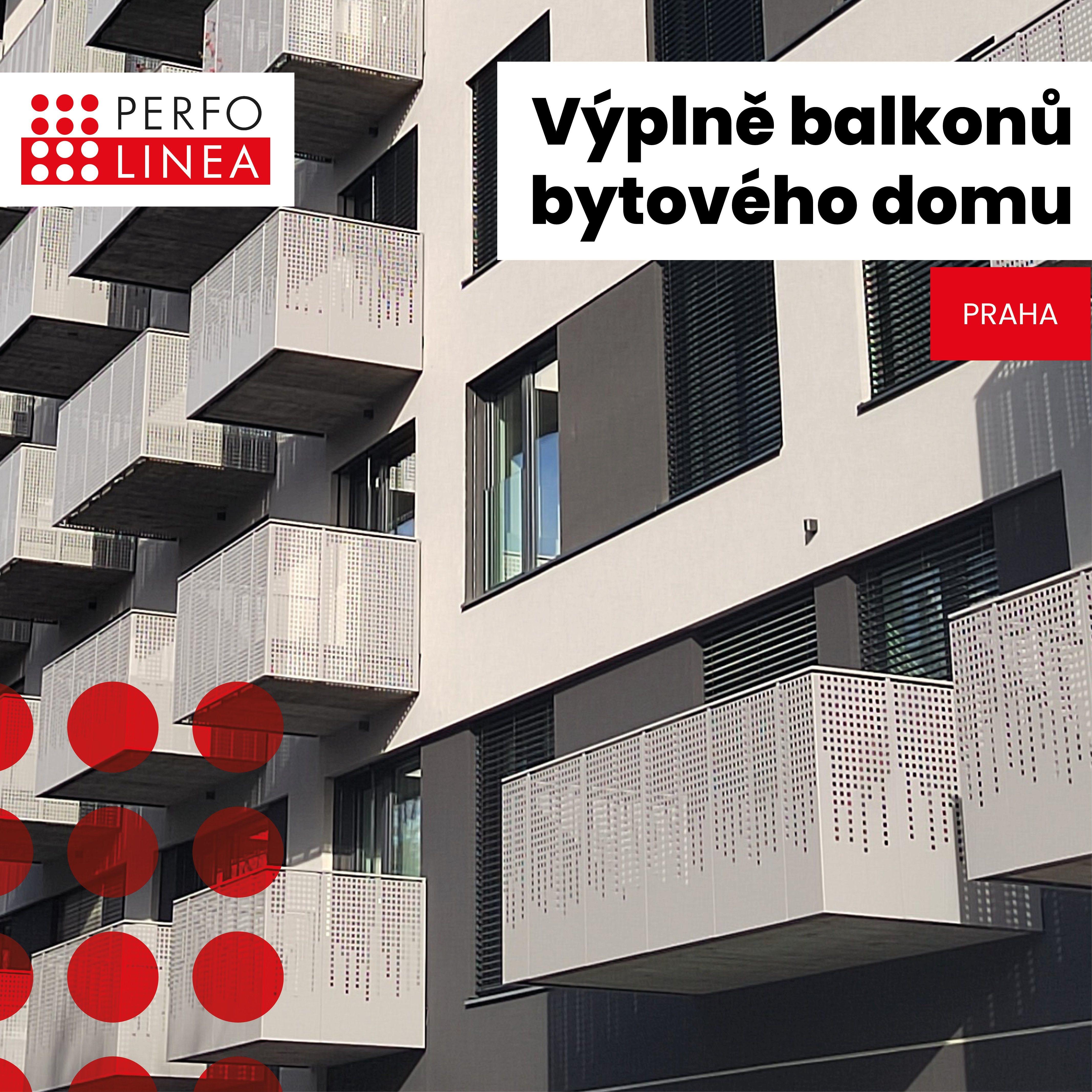       
          Balcony infill panels made from perforated sheet
      